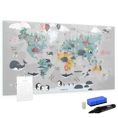 Schreib-Magnettafel mit Comic-Motiv
