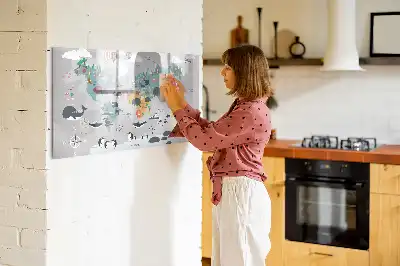 Schreib-Magnettafel mit Comic-Motiv