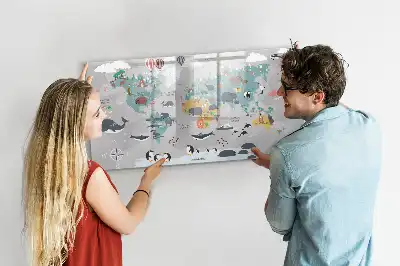 Schreib-Magnettafel mit Comic-Motiv