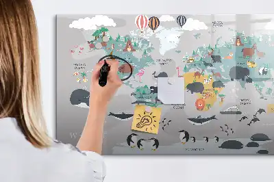 Schreib-Magnettafel mit Comic-Motiv