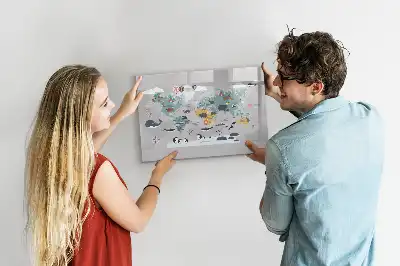 Schreib-Magnettafel mit Comic-Motiv
