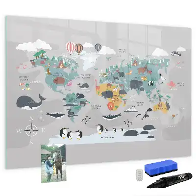 Schreib-Magnettafel mit Comic-Motiv