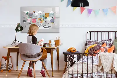 Schreib-Magnettafel mit Comic-Motiv