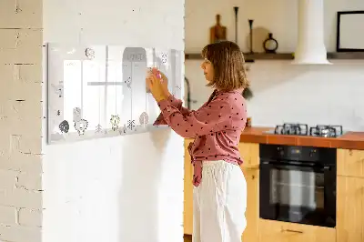 Beschreibbare Magnettafel zur Wochenplanung