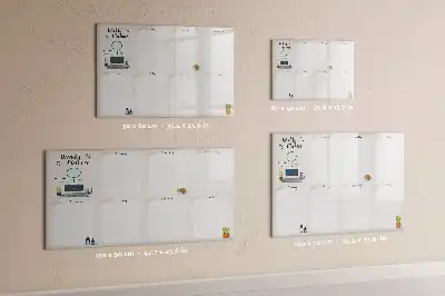 Wochenplaner mit magnetischer Schreibfläche