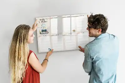 Wochenplaner mit magnetischer Schreibfläche