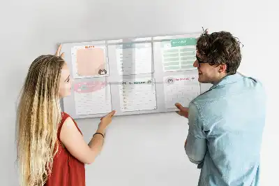Beschreibbare Magnettafel in bunter Notiz-Ausführung
