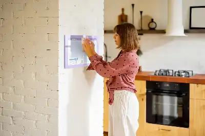 Beschreibbare Magnettafel als Jahresplaner in Rosa