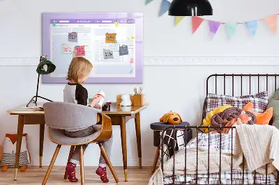 Schreib-Magnettafel in der Farbe Rosa als Jahresplaner
