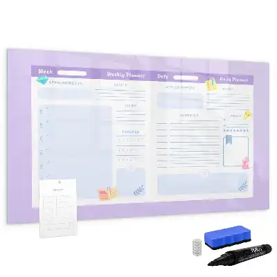 Schreib-Magnettafel in der Farbe Rosa als Jahresplaner