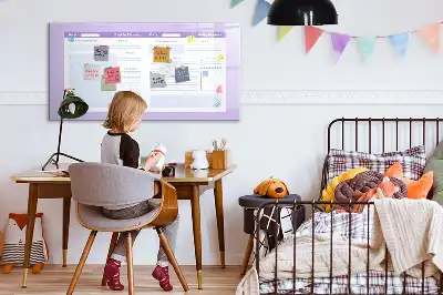 Schreib-Magnettafel in der Farbe Rosa als Jahresplaner