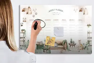 Schreib-Magnettafel süßer Planer