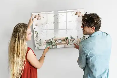 Schreib-Magnettafel süßer Planer