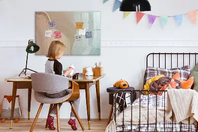 Beschreibbare Magnettafel mit Wellen-Abstraktion