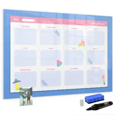 Schreib-Magnettafel als praktischer Monatsplaner