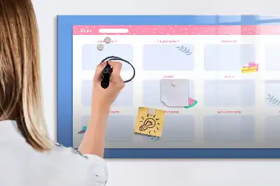 Schreib-Magnettafel als praktischer Monatsplaner