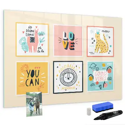 Schreib-Magnettafel mit Motivationssprüchen