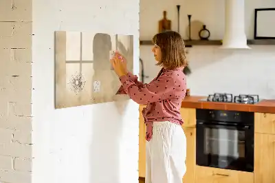 Beschreibbare Magnettafel Kompass