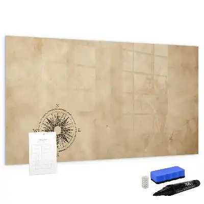 Beschreibbare Magnettafel Kompass