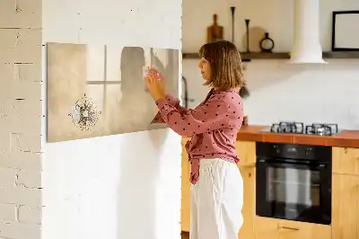 Beschreibbare Magnettafel Kompass