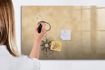 Beschreibbare Magnettafel Kompass