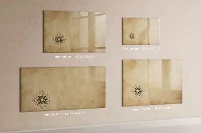 Beschreibbare Magnettafel Kompass