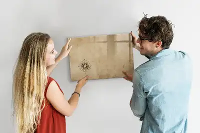 Beschreibbare Magnettafel Kompass