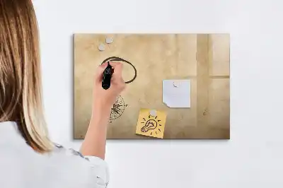 Beschreibbare Magnettafel Kompass