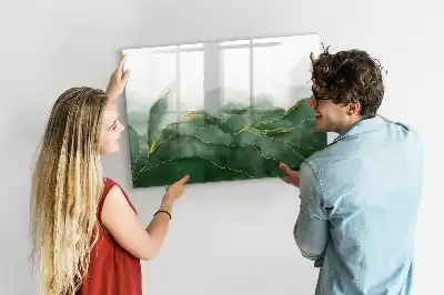 Beschreibbare Magnettafel mit Blatt-Abstraktion