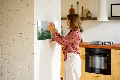Beschreibbare Magnettafel mit Blatt-Abstraktion