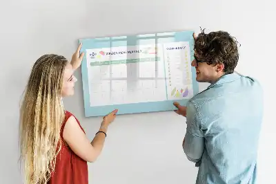 Schreib-Magnettafel als praktischer Mahlzeitenplaner
