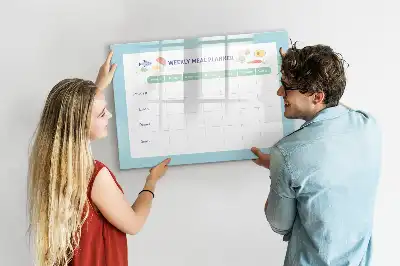 Mahlzeitenplaner beschreibbare Magnettafel