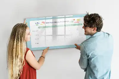 Mahlzeitenplaner beschreibbare Magnettafel