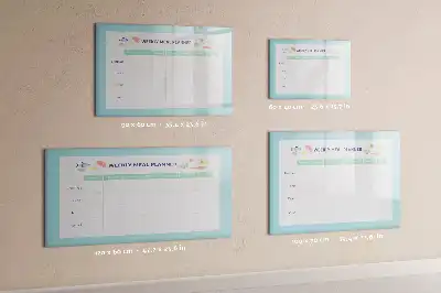 Mahlzeitenplaner beschreibbare Magnettafel