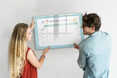 Mahlzeitenplaner beschreibbare Magnettafel