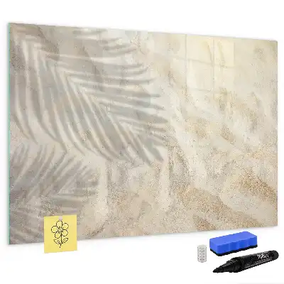 Beschreibbare Magnettafel mit dem Motiv Schatten auf dem Sand