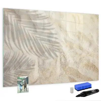 Beschreibbare Magnettafel mit dem Motiv Schatten auf dem Sand