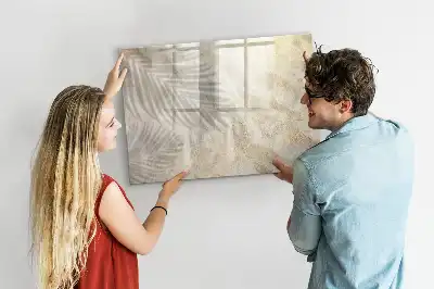 Beschreibbare Magnettafel mit dem Motiv Schatten auf dem Sand