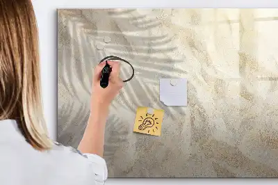 Beschreibbare Magnettafel mit dem Motiv Schatten auf dem Sand
