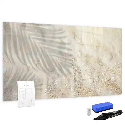 Beschreibbare Magnettafel mit dem Motiv Schatten auf dem Sand
