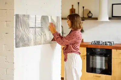 Beschreibbare Magnettafel mit dem Motiv Schatten auf dem Sand