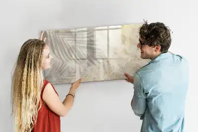 Beschreibbare Magnettafel mit dem Motiv Schatten auf dem Sand