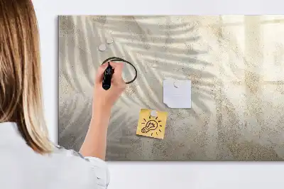 Beschreibbare Magnettafel mit dem Motiv Schatten auf dem Sand