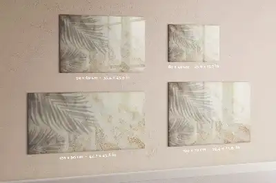 Beschreibbare Magnettafel mit dem Motiv Schatten auf dem Sand
