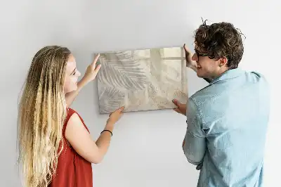 Beschreibbare Magnettafel mit dem Motiv Schatten auf dem Sand