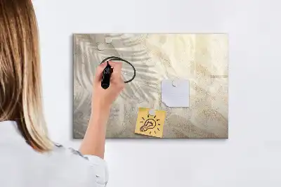 Beschreibbare Magnettafel mit dem Motiv Schatten auf dem Sand