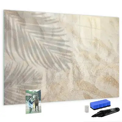 Beschreibbare Magnettafel mit dem Motiv Schatten auf dem Sand