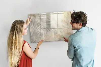 Beschreibbare Magnettafel mit dem Motiv Schatten auf dem Sand