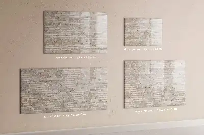 Schreib-Magnettafel in Ziegelwand-Optik
