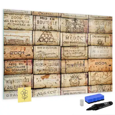 Magnettafel zum Beschreiben in der Ausführung Korken